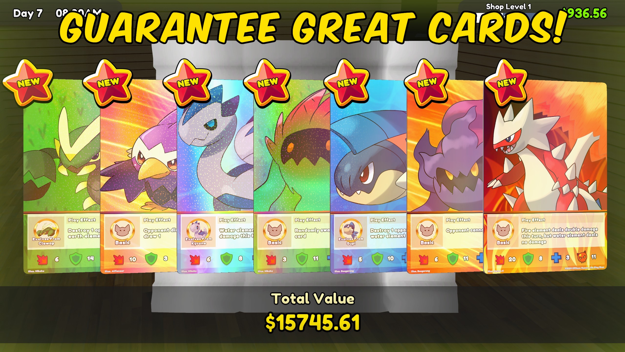 TCG Card Shop Simulator — Pack Luck Controller